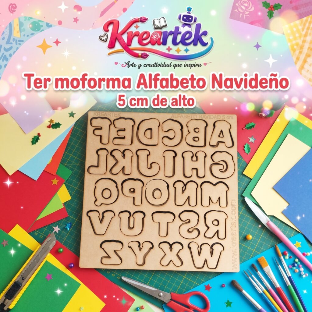 Termoforma Alfabeto Navidad